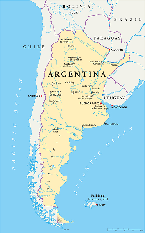 Argentina map Argentina map
