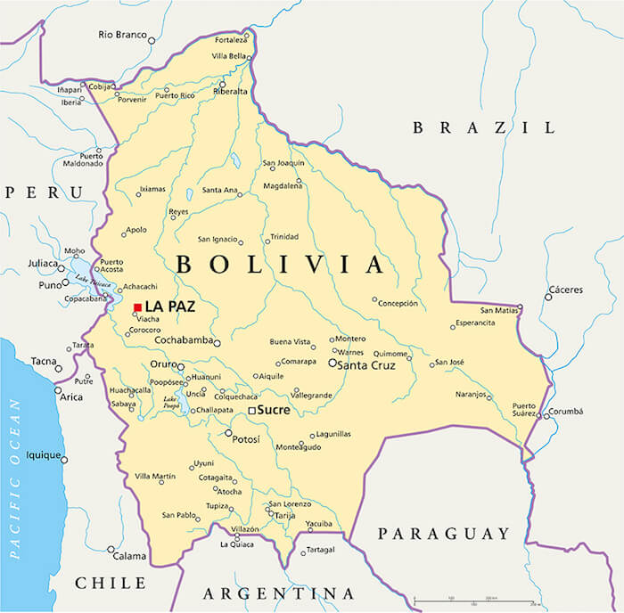 Bolivia map Bolivia Map