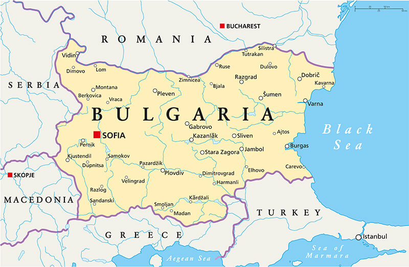 Bulgaria map