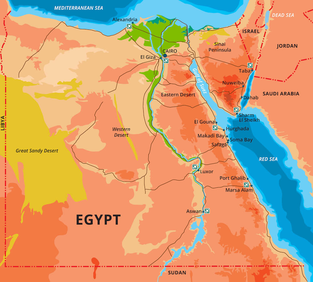 Map of Egypt