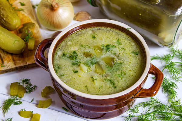 Cucumber soup - Polish food