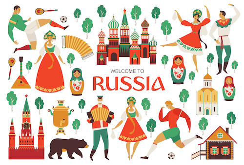 Russia graphic Russia graphic