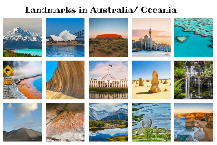 landmarks in australia oceania