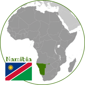 namibia map circle namibia map circle