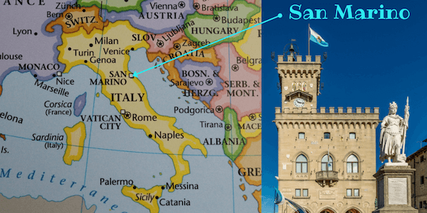 sanmarino italy map